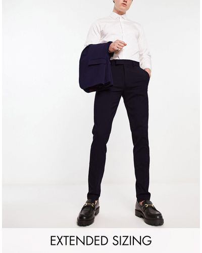 ASOS Skinny Smart Trousers - Blue