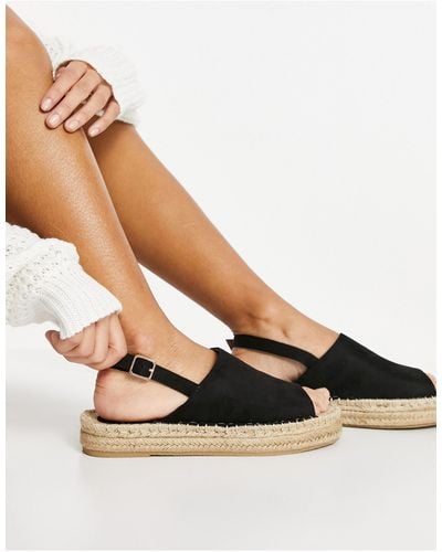 South Beach Espadrilles With Back Strap - Pink