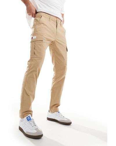 Tommy Hilfiger Austin Lightweight Cargo Trousers - Natural