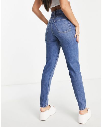 TOPSHOP Mom jeans medio - Blu