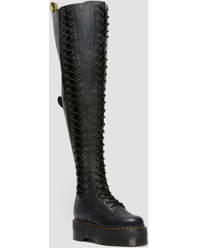 Dr. Martens Azreya High Leg Lace Up Boots - Black