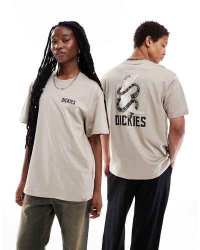 Dickies Lake Oswego Short Sleeve Back Print T-shirt - Natural