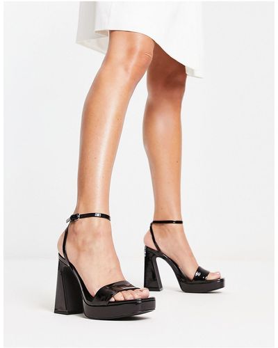 Pull&Bear Strappy Heel - White