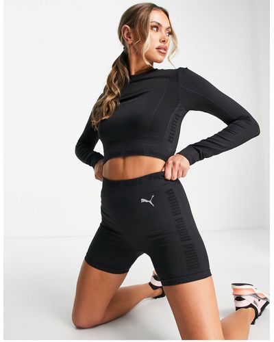 PUMA Training Evoknit Seamless 5 Inch Shorts - Black