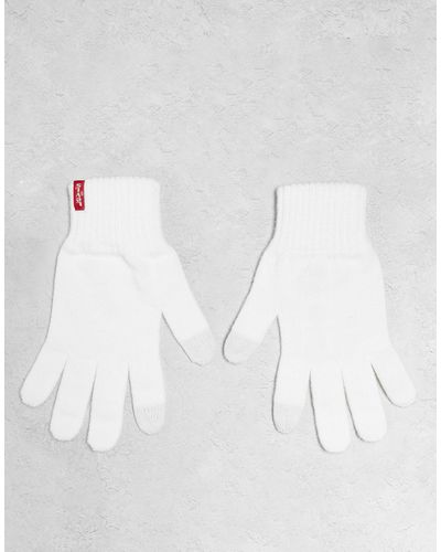 Levi's Guanti touchscreen color crema - Bianco