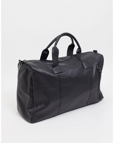 French Connection Holdall Matte Black Finish