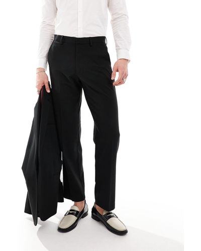 ASOS Straight Suit Trouser - Black