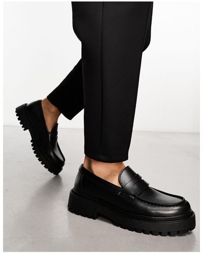 Pull&Bear Chunky Loafers - Black