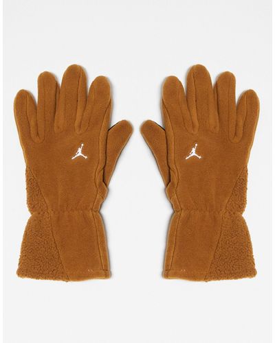 Nike Jordan - gants en polaire - marron