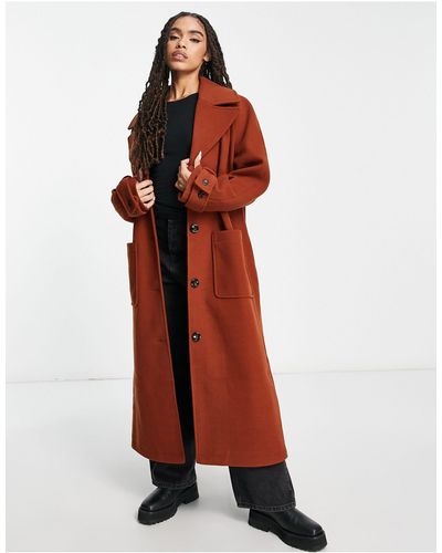 AsYou Oversized Midaxi Jas - Rood
