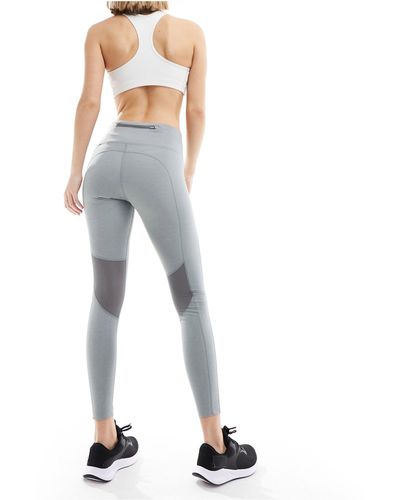 Nike Fast - legging en tissu dri-fit à taille mi-haute - gris fumée - Bleu