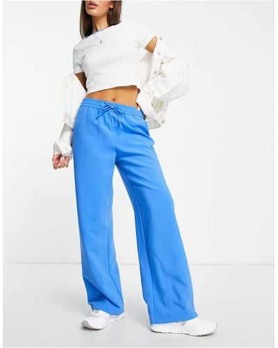 ONLY Pantalon droit - vif - Bleu