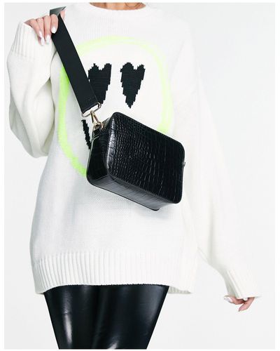 Clare V, Bags, Clare V Midnight Croc Clutch