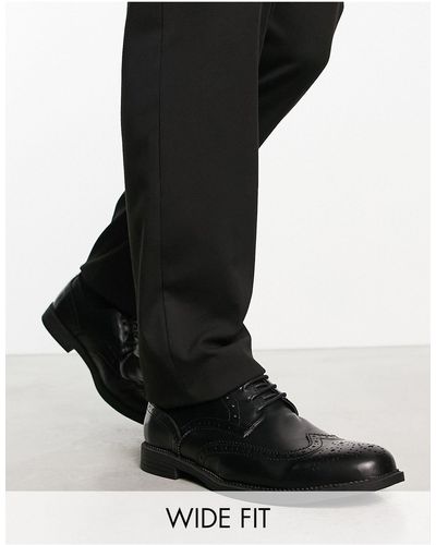 Truffle Collection Pointure large - chaussures richelieu habillées à lacets - noir