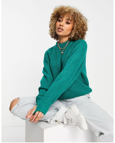 Threadbare Chloe Turtle Neck Sweater - Green