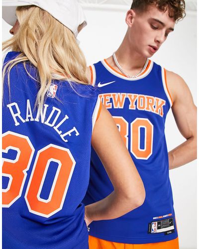 Nike Basketball Nba New York Knicks - Julius Randle - Unisex Jersey Hemd - Blauw