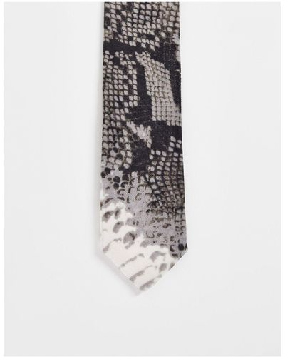 Twisted Tailor – krawatte mit mehrfarbigem schlangenhaut-design