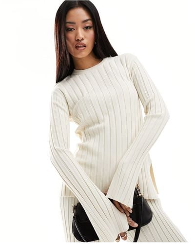 French Connection Ribbed Jumper Knit - White