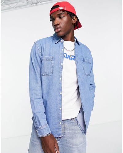 Jack & Jones Essentials Denim Overshirt - Blue