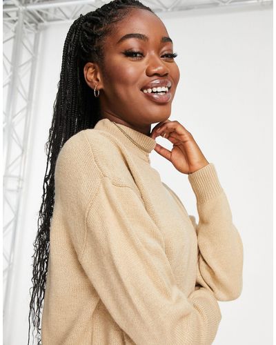 New Look Turtle Neck Sweater - Natural