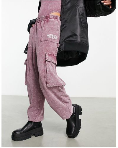 ASOS Combat jogger With Pockets - Pink