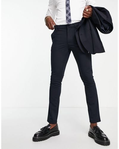 New Look Super Skinny Suit Trouser - Blue