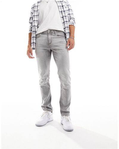 ASOS – schmal geschnittene stretch-jeans - Grau