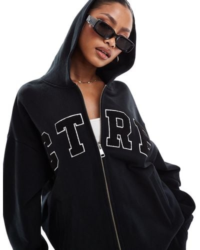 The Couture Club Co-ord Logo Zip Up Hoodie - Black