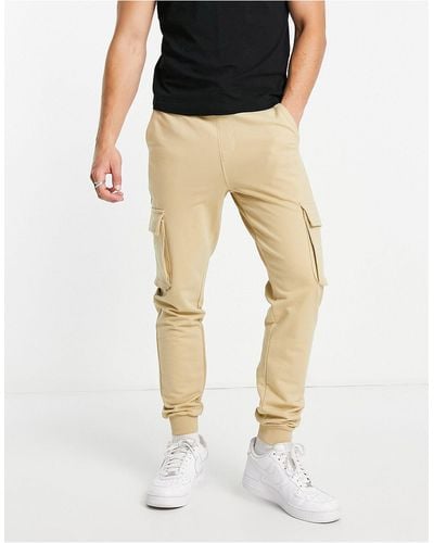 Only & Sons Cotton Cargo sweatpants - Natural