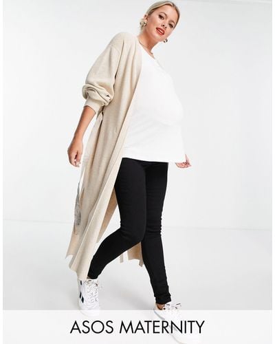 ASOS Asos design maternity – skinny-jeans - Schwarz
