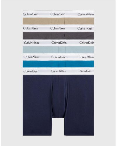 Calvin Klein – modern cotton – 5er-pack boxershorts - Blau
