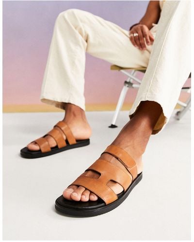 ASOS Leather Sandals - Brown