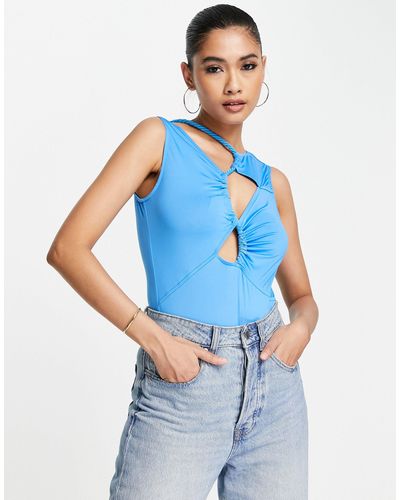 River Island Body acceso con cut-out - Blu