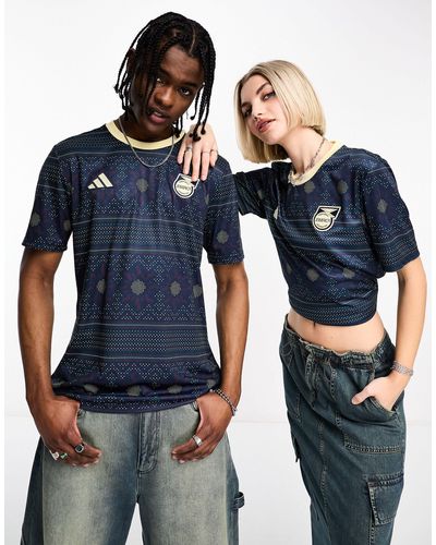 adidas Originals Adidas Football - Jamaica - Uniseks Pre-match T-shirt - Blauw