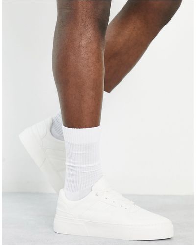 ASOS Sneakers bianche con suola spessa - Bianco