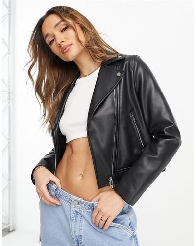 ASOS Leather jackets for Women | Online Sale up to 61% off | Lyst