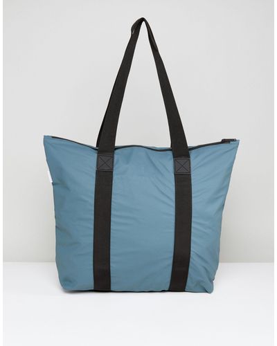 Rains Bolso tote pequeño en tono pacífico - Azul