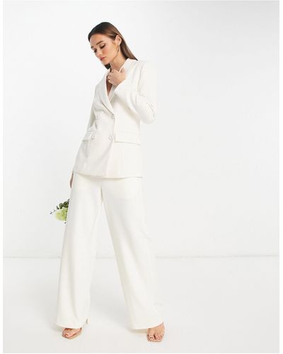 Y.A.S Bridal Tailored Blazer Co-ord - White