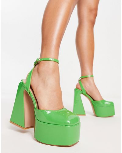 SIMMI Zapatos s con tacón y plataforma - Verde