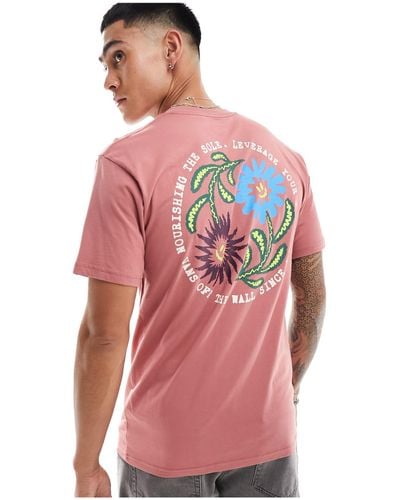 Vans T-shirt With Back Graphic - Pink