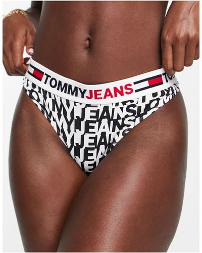 Tommy Hilfiger Tommy jeans – id – tanga aus baumwollmix - Braun