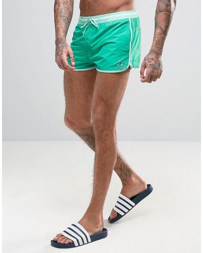 adidas Originals Split Swim Shorts In Short Length Bj8575 - Green