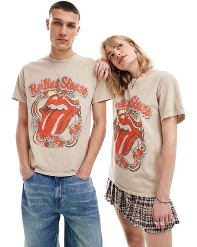 Reclaimed (vintage) Unisex Rolling Stones Licensed T-shirt - Red