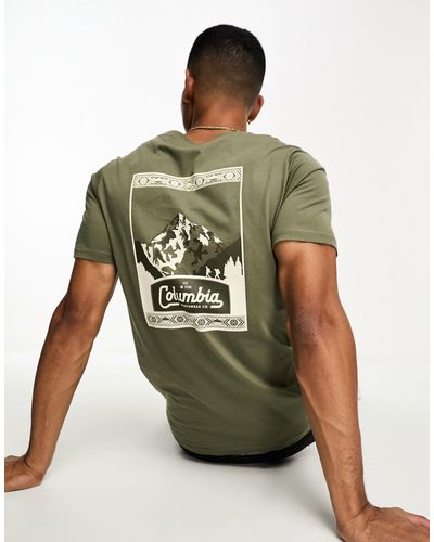 Columbia Camiseta con logo estampado en la espalda csc - Verde