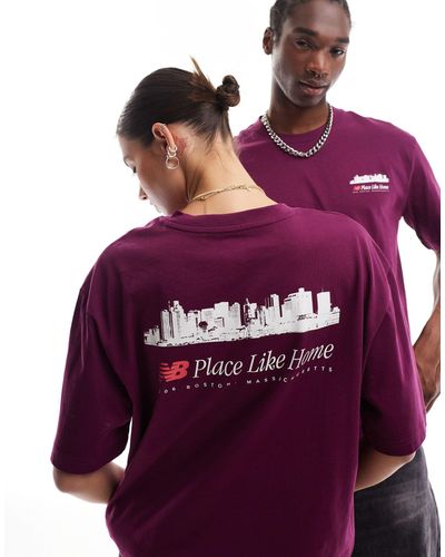 New Balance Top unisex - Morado