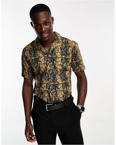 Bolongaro Trevor Overhemd Met Korte Mouwen En Print - Zwart