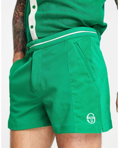Sergio Tacchini Pantaloncini verdi con logo - Verde