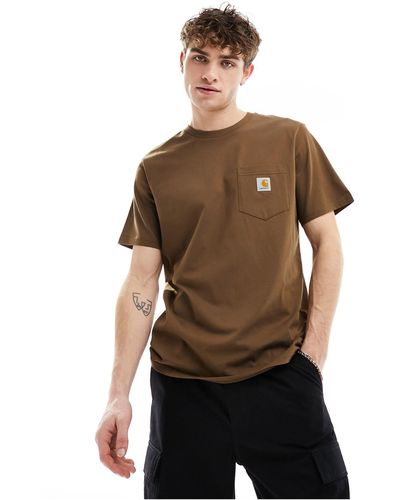Carhartt – t-shirt - Braun