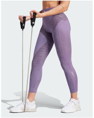adidas Originals Adidas Techfit Printed 7/8 leggings - Purple