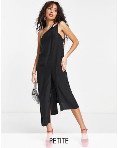 Topshop Unique Strappy Slip Dress - Black